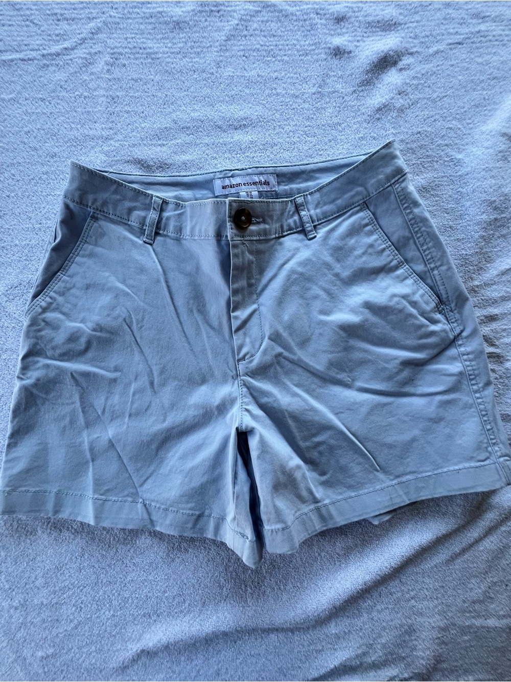 Amazon Essentials Light Blue Women's Chino  Shorts